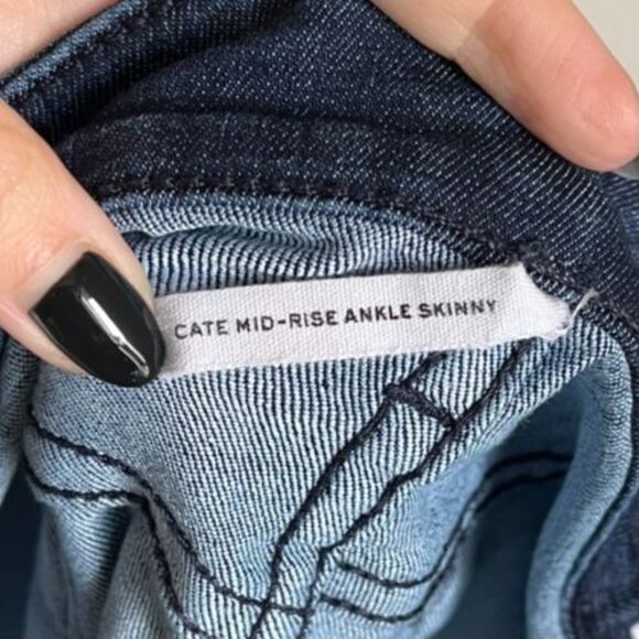 rag & bone Cate Mid-Rise Ankle Skinny Jean in April Wash Size 30 - Picture 4 of 7